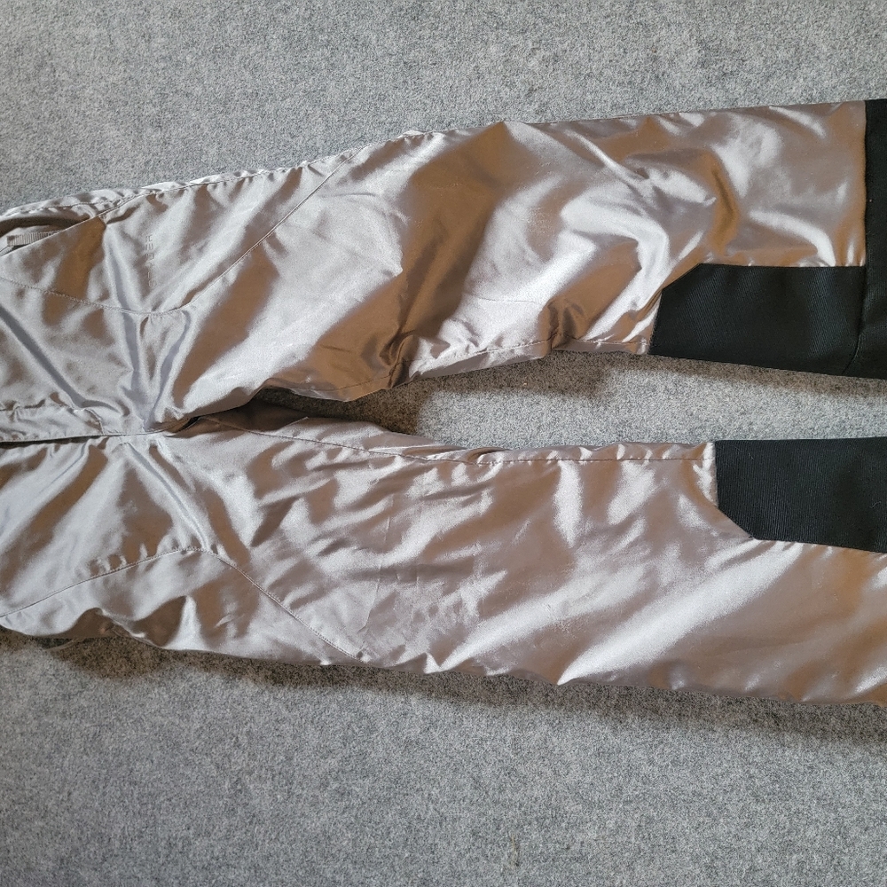 Silver snow pants!